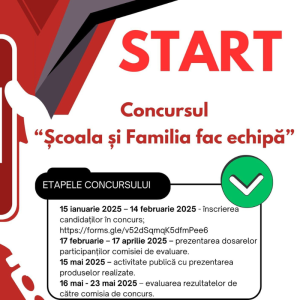 Administrația Gimnaziului „Grigore Vieru” anunță lansarea Concursului „Școala și Familia fac echipă”, ediția a III-a!