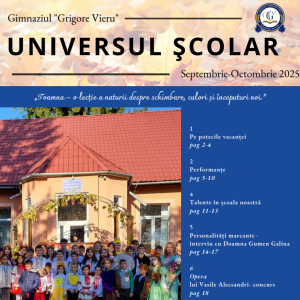 Prima ediție a ziarului „UNIVERSUL ȘCOLAR” din anul de studii 2025–2026