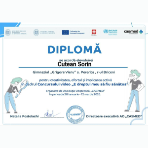 Concursul „E dreptul meu să fiu sănătos”