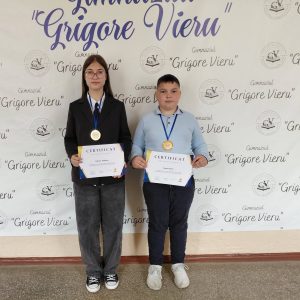 Adresăm sincere felicitări elevului clasei a V-a Carauș Victor și elevei clasei a VII-a Chirilov Andreea care au obținut Medalia de Aur la competiția de matematică KINGS LEAGUE